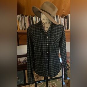 Ralph Lauren Denim & Supply Co. RL Tomboy Button Down Plaid Shirt